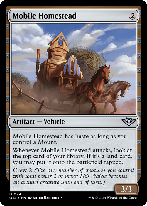 Mobile Homestead (OTJ-245) - uncommon - Foil