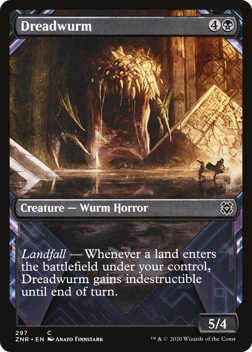 Dreadwurm (ZNR-297) - common: (Showcase) - Foil
