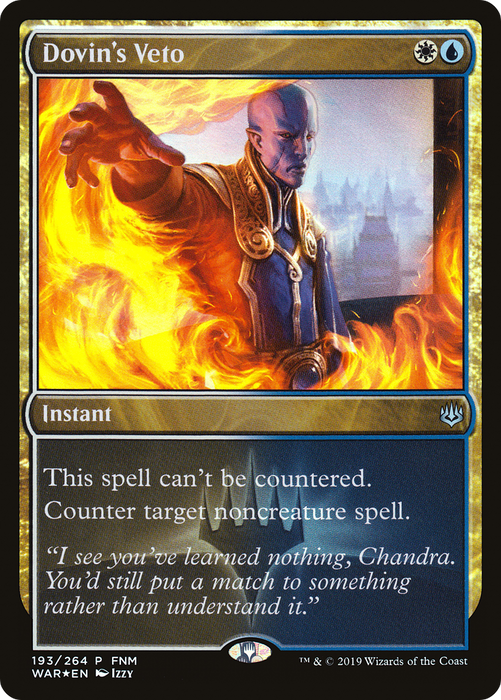 Dovin's Veto (FNM-193) - uncommon - Foil