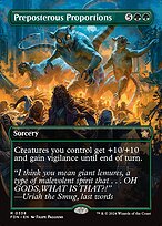 Preposterous Proportions (FDN-338) - rare (Borderless)