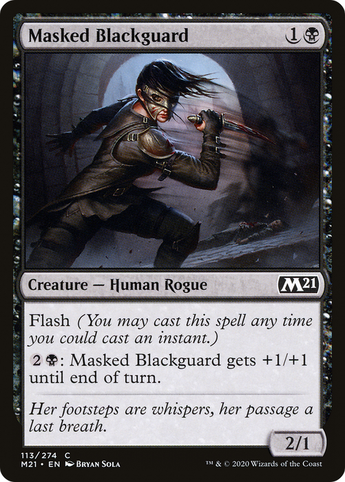 Masked Blackguard (M21-113) - common - Foil