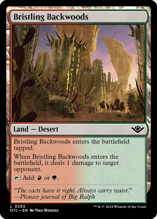 Bristling Backwoods (OTJ-253) - common - Foil