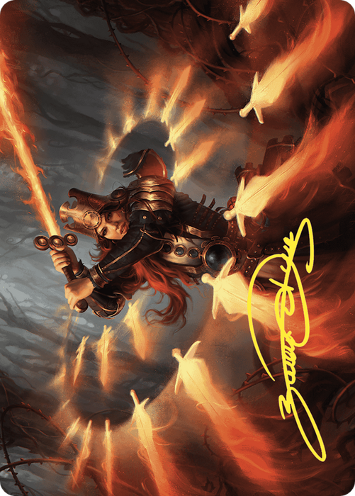 Heartflame Duelist // Heartflame Duelist (AWOE-038) - common (Borderless) - Foil