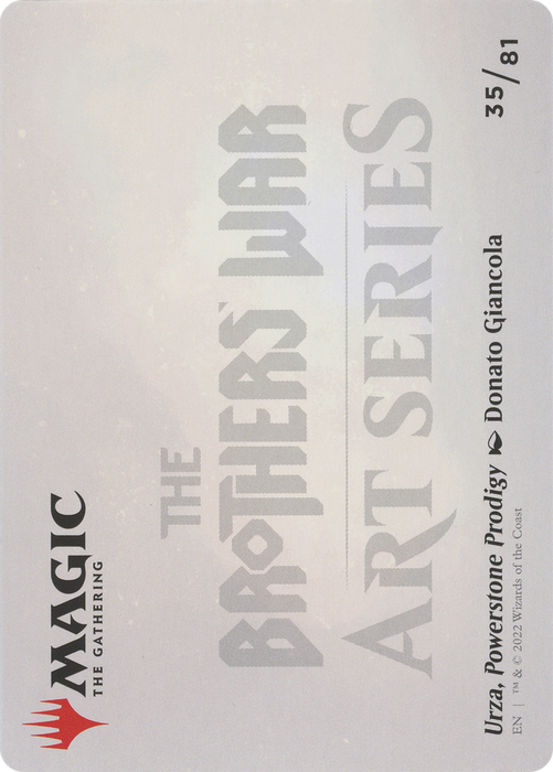 Urza, Powerstone Prodigy // Urza, Powerstone Prodigy (ABRO-035) - common (Borderless) - Foil