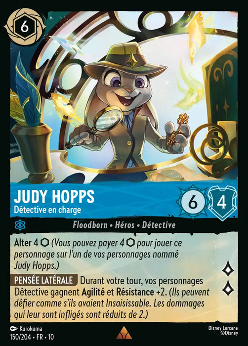 Judy Hopps - Détective en charge (150/204) - LDLP - Rare - Cold Foil