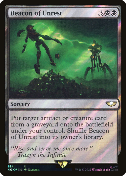 Beacon of Unrest (40K-194★) - rare - Foil