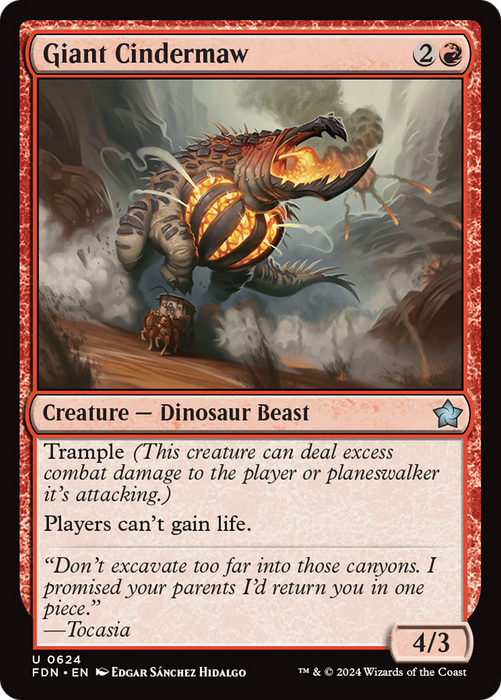 Giant Cindermaw (FDN-624) - uncommon