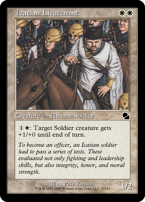 Icatian Lieutenant (ME1-017) - common - Foil