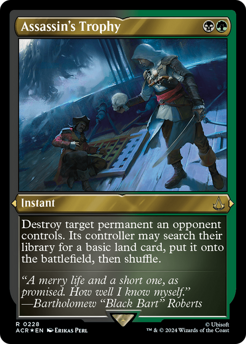 Assassin's Trophy (ACR-228) - rare - Etched Foil