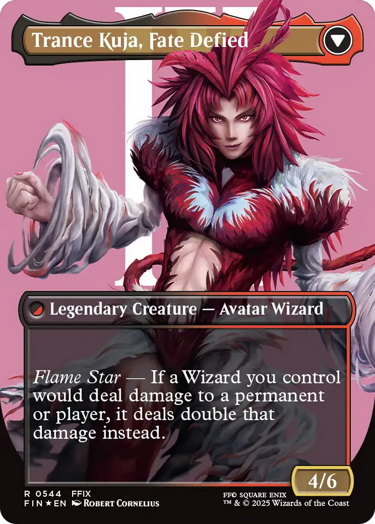 Kuja, Genome Sorcerer // Trance Kuja, Fate Defied (FIN-544) - rare (Borderless) - Foil