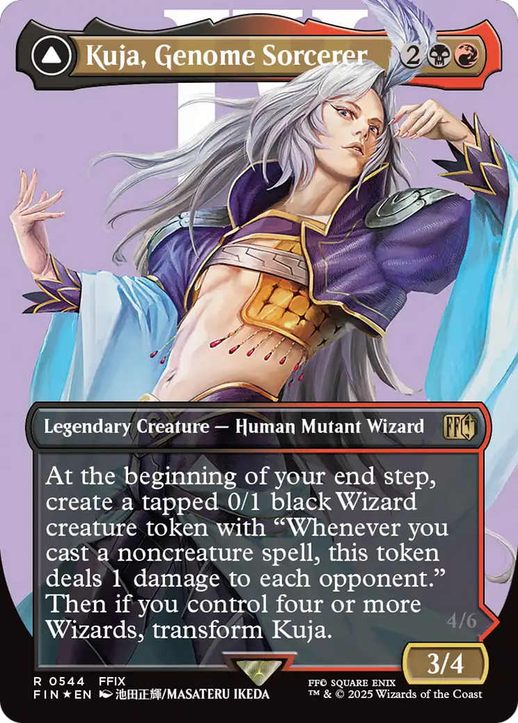 Kuja, Genome Sorcerer // Trance Kuja, Fate Defied (FIN-544) - rare (Borderless) - Foil