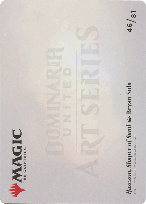 Hazezon, Shaper of Sand // Hazezon, Shaper of Sand (ADMU-046) - common (Borderless) - Foil
