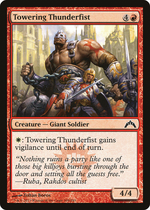 Towering Thunderfist (GTC-109) - common