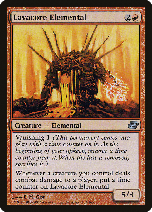 Lavacore Elemental (PLC-103) - uncommon - Foil