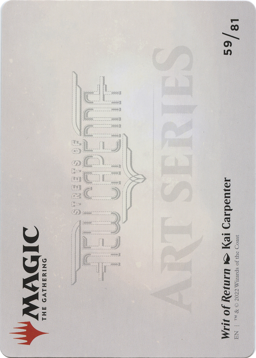 Writ of Return // Writ of Return (ASNC-059) - common (Borderless) - Foil