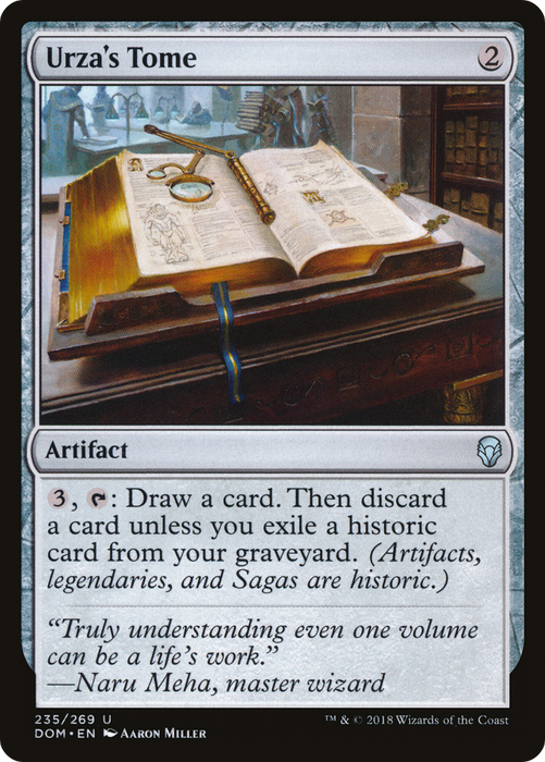 Urza's Tome (DOM-235) - uncommon - Foil