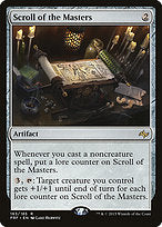 Scroll of the Masters (FRF-163) - rare - Foil