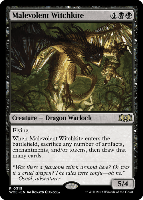 Malevolent Witchkite (WOE-315) - rare