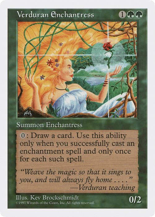 Verduran Enchantress (5ED-337) - rare