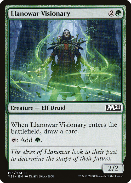 Llanowar Visionary (M21-193) - common