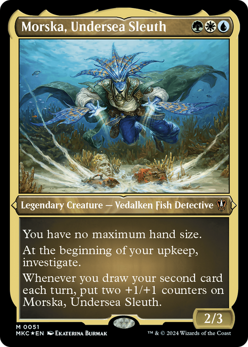 Morska, Undersea Sleuth (MKC-051) - mythic - Etched Foil