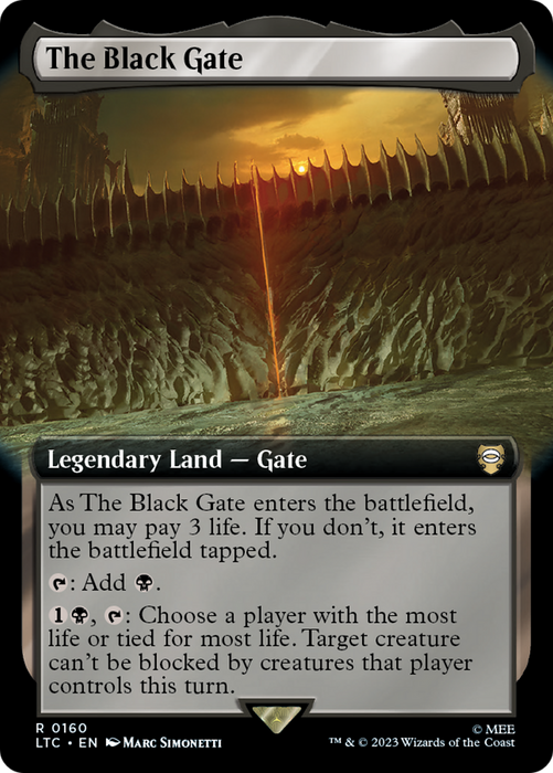 The Black Gate (LTC-160) - rare: (Extended Art)