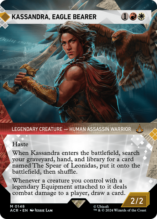 Kassandra, Eagle Bearer (ACR-148) - mythic: (Showcase) (Borderless) - Foil