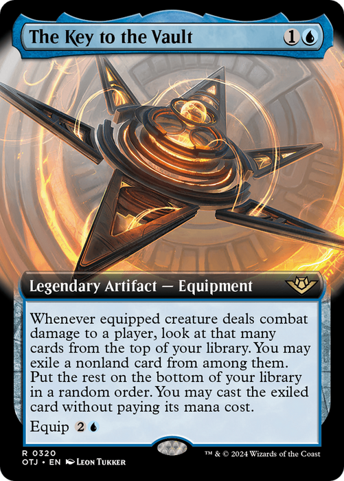 The Key to the Vault (OTJ-320) - rare: (Extended Art) - Foil