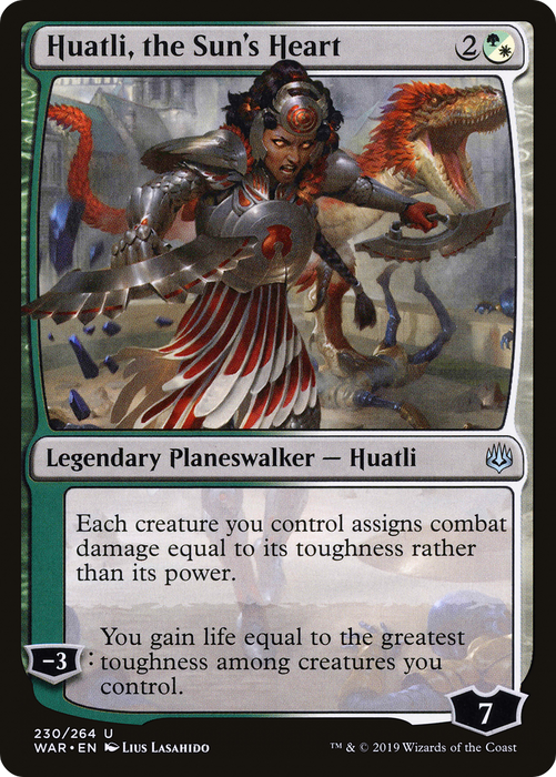Huatli, the Sun's Heart (WAR-230) - uncommon