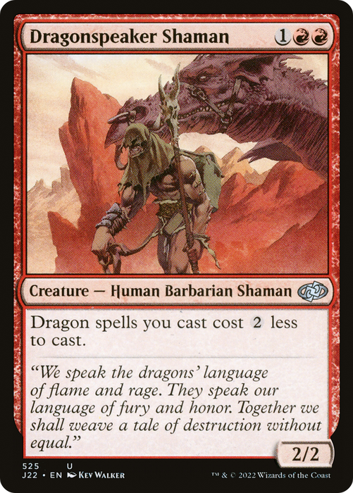 Dragonspeaker Shaman (J22-525) - uncommon