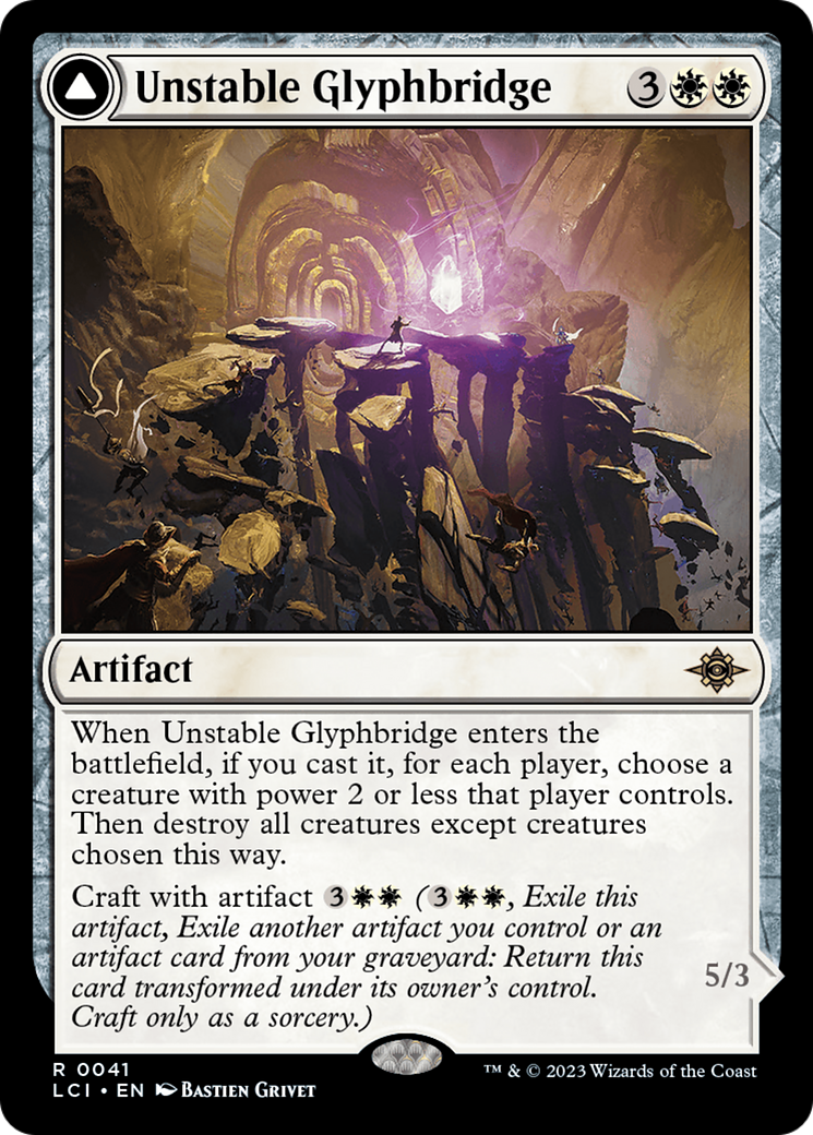 Unstable Glyphbridge // Sandswirl Wanderglyph (LCI-041) - rare - Foil