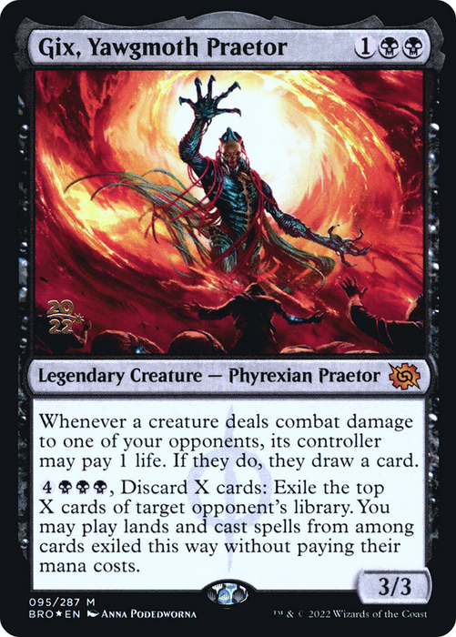 Gix, Yawgmoth Praetor (PRE-95S) - mythic - Foil