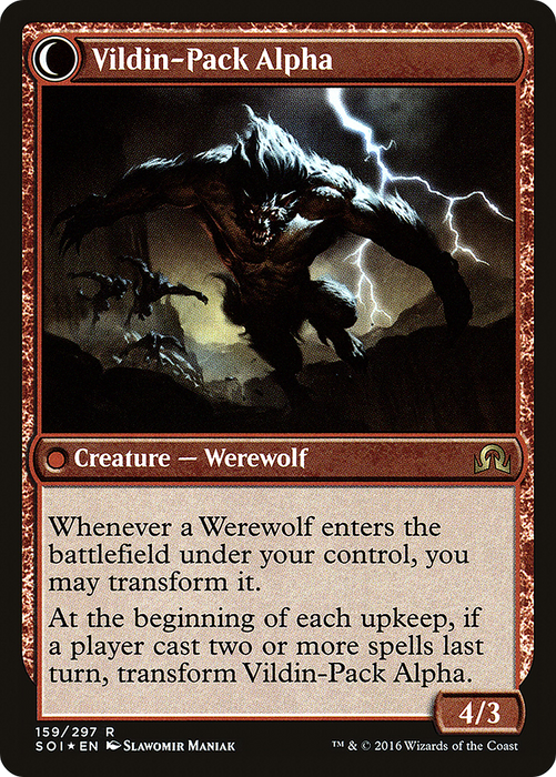 Geier Reach Bandit // Vildin-Pack Alpha (PRE-159S) - rare: (Double Faced Transform) - Foil