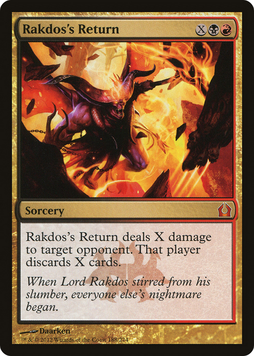 Rakdos's Return (RTR-188) - mythic - Foil