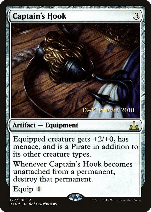 Captain's Hook (PRE-177S) - rare - Foil