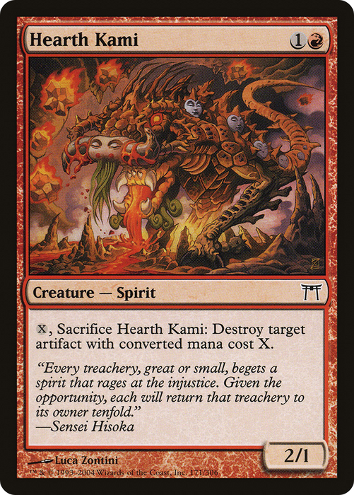 Hearth Kami (CHK-171) - common - Foil