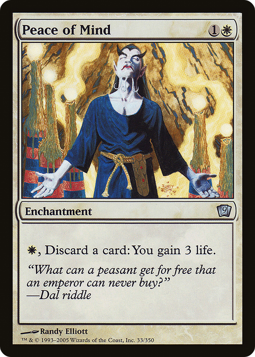 Peace of Mind (9ED-33★) - uncommon - Foil
