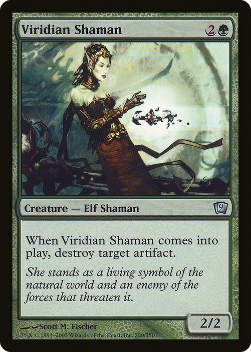 Viridian Shaman (9ED-280★) - uncommon - Foil