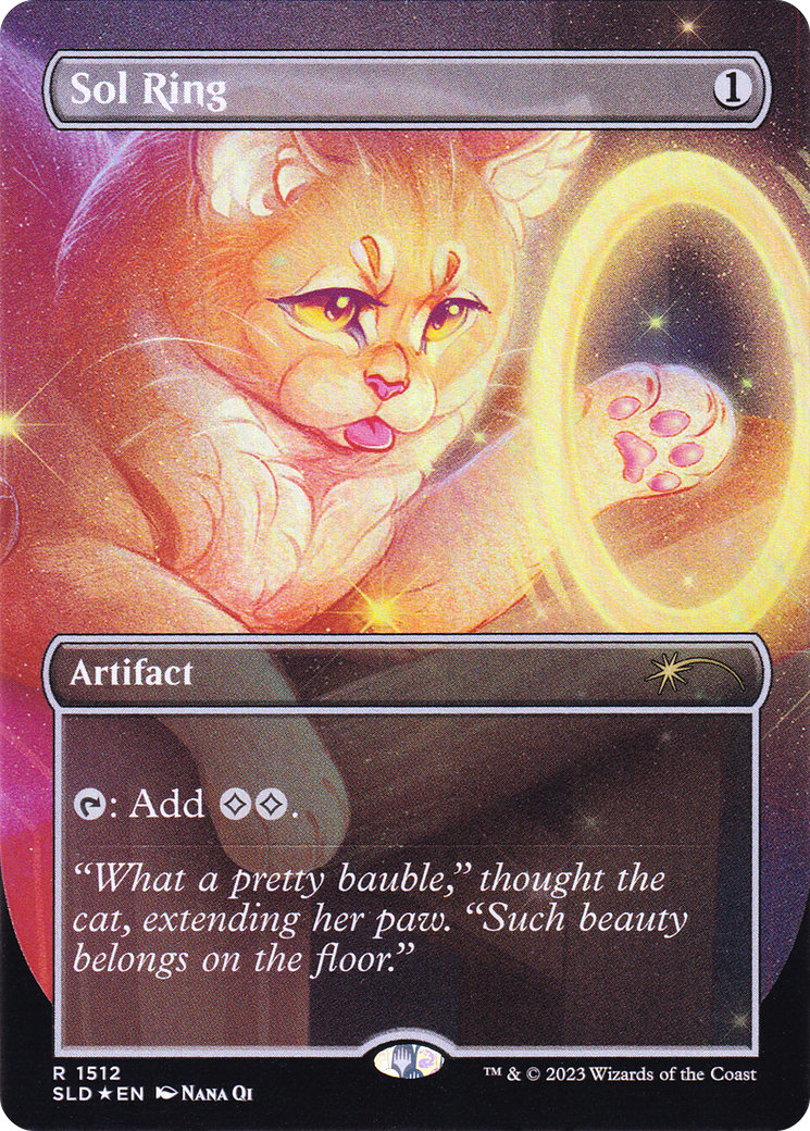 Sol Ring // Sol Ring (SLD-1512) - rare (Borderless) - Foil