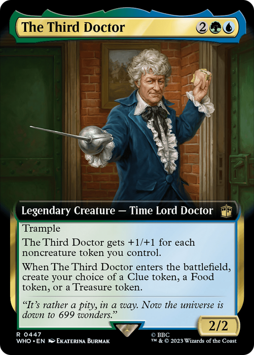 The Third Doctor (WHO-447) - rare: (Extended Art)