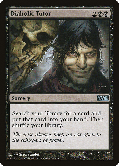 Diabolic Tutor (M14-095) - uncommon