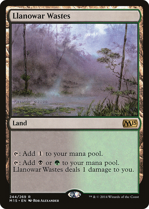 Llanowar Wastes (M15-244) - rare
