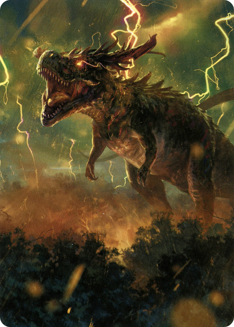 Thrasta, Tempest's Roar // Thrasta, Tempest's Roar (AMH2-042) - common (Borderless) - Foil
