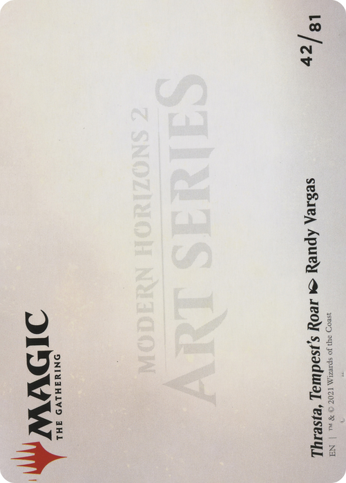 Thrasta, Tempest's Roar // Thrasta, Tempest's Roar (AMH2-042) - common (Borderless)