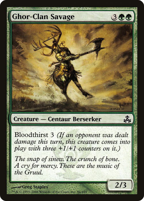 Ghor-Clan Savage (GPT-086) - common - Foil