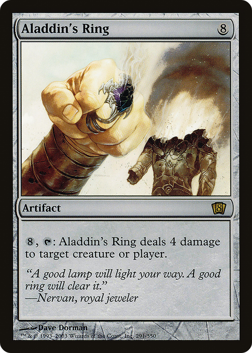 Aladdin's Ring (8ED-291★) - rare - Foil