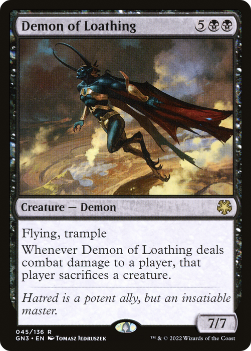 Demon of Loathing (GN3-045) - rare