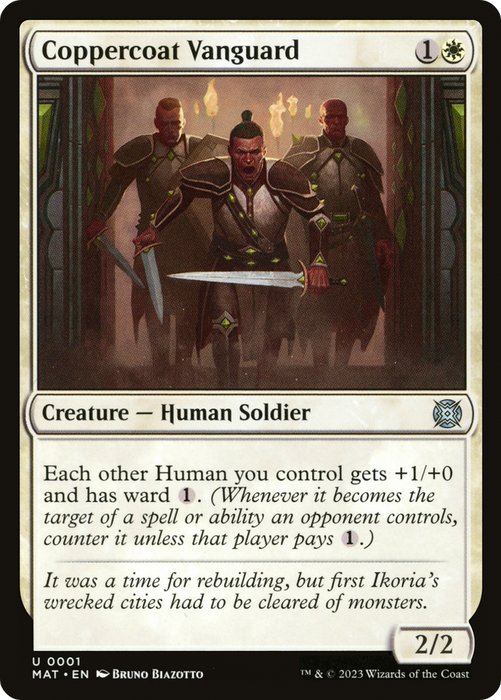 Coppercoat Vanguard (MAT-001) - uncommon - Foil