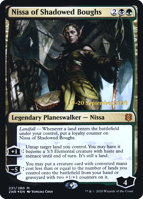 Nissa of Shadowed Boughs (PRE-231S) - mythic - Foil