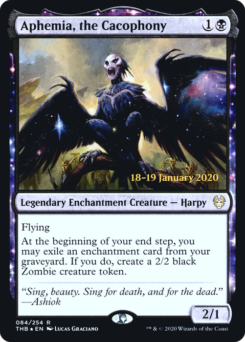 Aphemia, the Cacophony (PRE-84S) - rare: (enchantment) - Foil